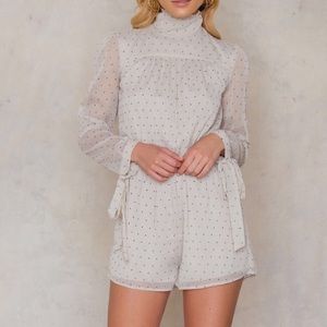 NA-KD Sheer Knot Playsuit